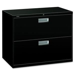 Two Drawer Lateral File - Black