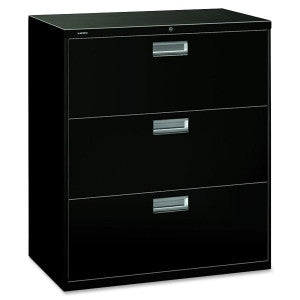 Three Drawer Lateral File - Black